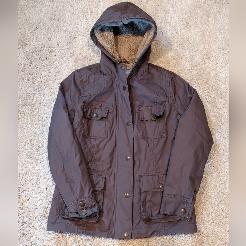 COPY - COPY - Boden Women’s Sherpa Lined Utility Jacket Coat Size 6 Drawcord He…